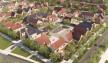 Arial view of courtyard cluster
