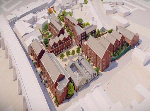 Aerial view of proposals